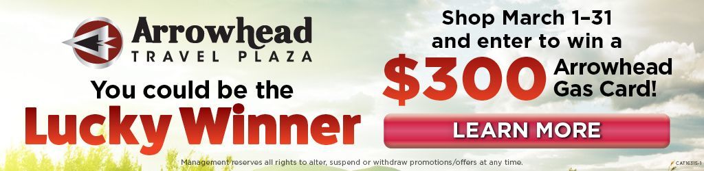 Shop in October to win a 3 hundred dollar gas card!