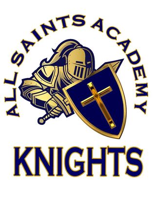 A logo for the all saints academy knights