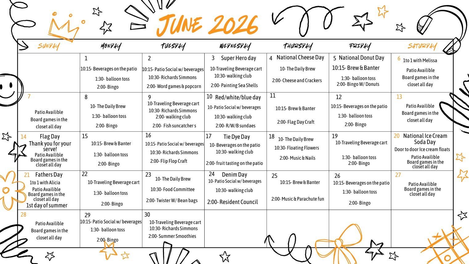 Calendar | Villa Maria Calendar | Villa Maria