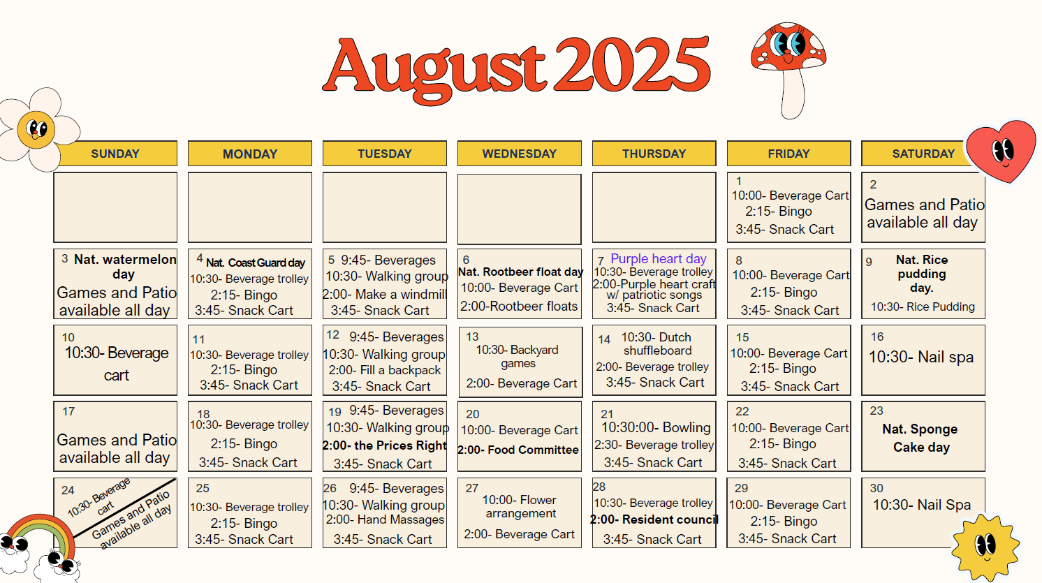 Calendar | Villa Maria Calendar | Villa Maria