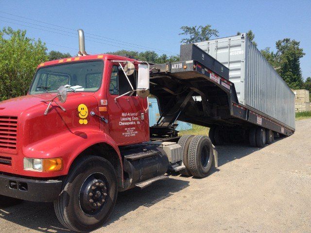 Unloading The Container — Mid-Atlantic Leasing Corporation — Chesapeake, VA