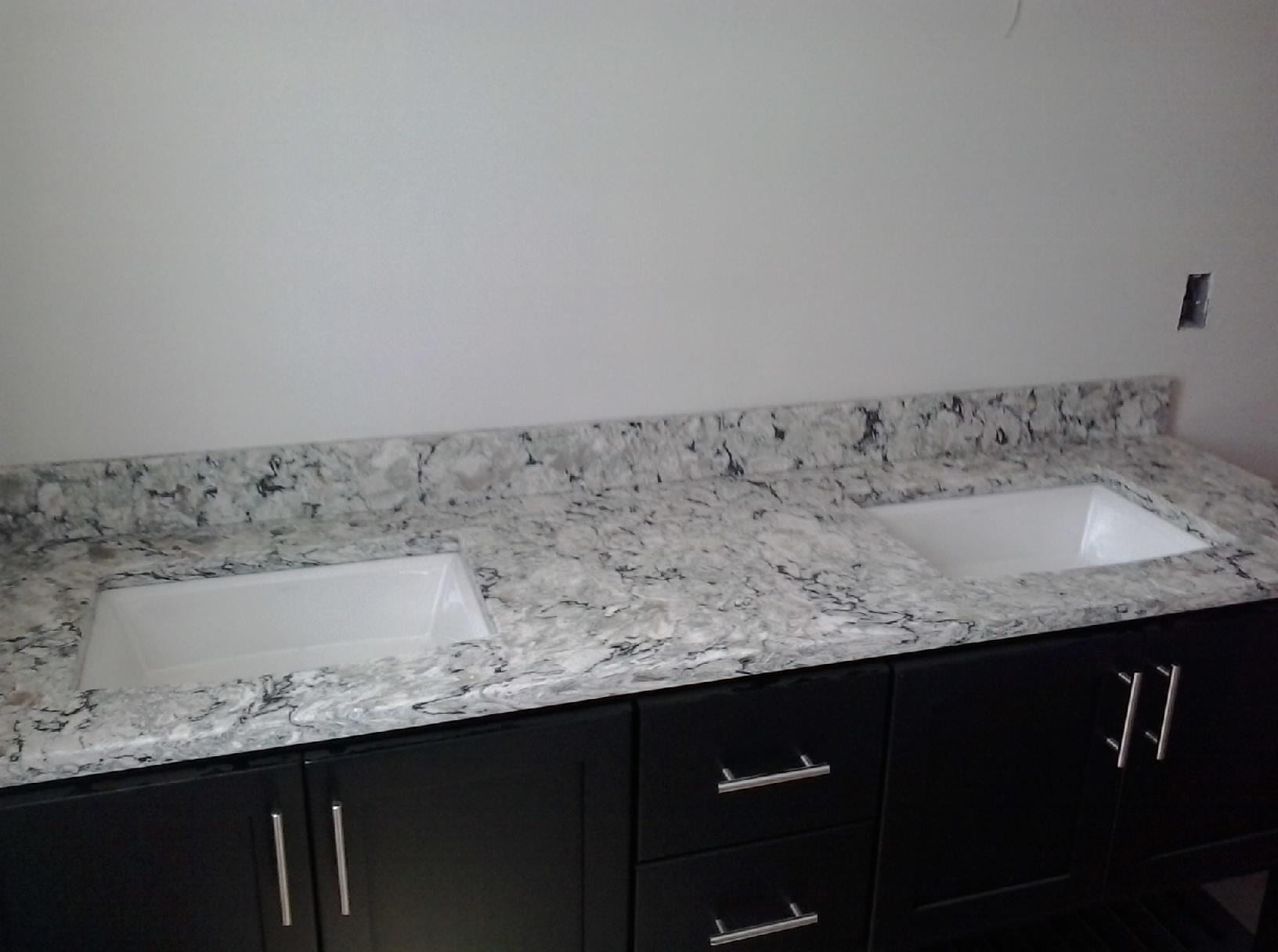 White Marble Kitchen Countertop — Brick, NJ — Spaulding Fabricators