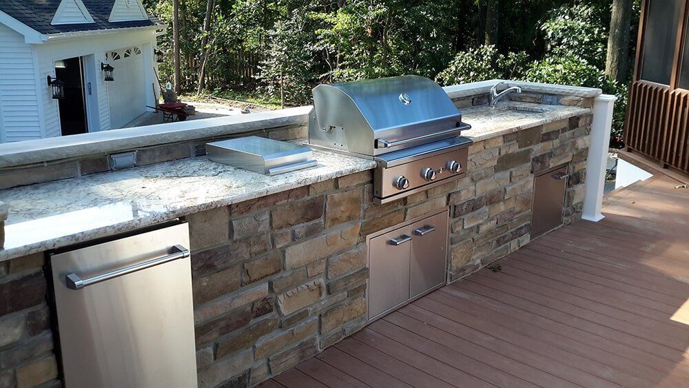 Beautiful Kitchen Countertop — Brick, NJ — Spaulding Fabricators