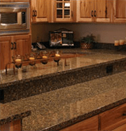 Brown Marble Countertop — Brick, NJ — Spaulding Fabricators