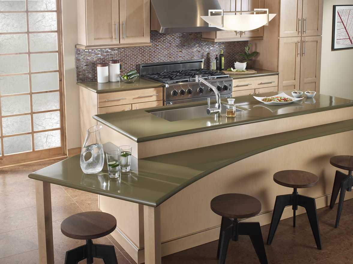 Olivite Overall Countertop — Brick, NJ — Spaulding Fabricators