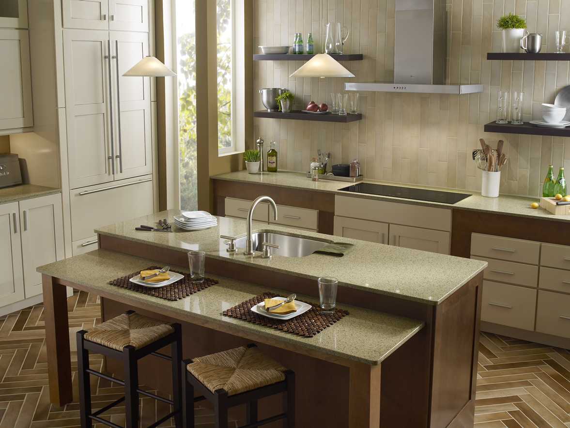 Mossy Green Countertop — Brick, NJ — Spaulding Fabricators