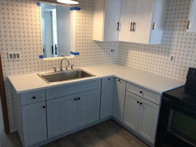 Modern White Countertop — Brick, NJ — Spaulding Fabricators