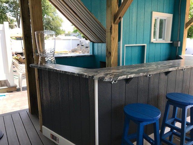 Elegant Bar Countertop — Brick, NJ — Spaulding Fabricators