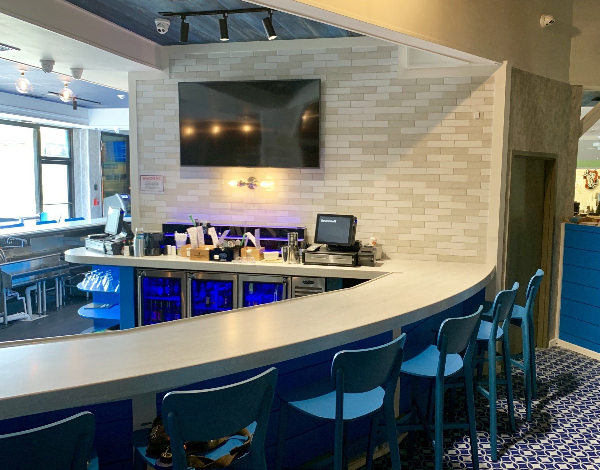 Marble Wave Bar — Brick, NJ — Spaulding Fabricators