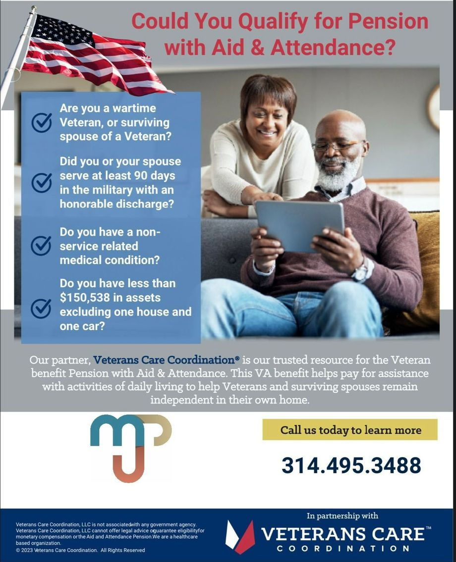Veterans Care Brochure — Florissant, MO — MJP Home Solutions LLC