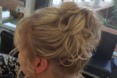 Blonde Upstyle Hair — Hairdressers in Tumbi Umbi, NSW