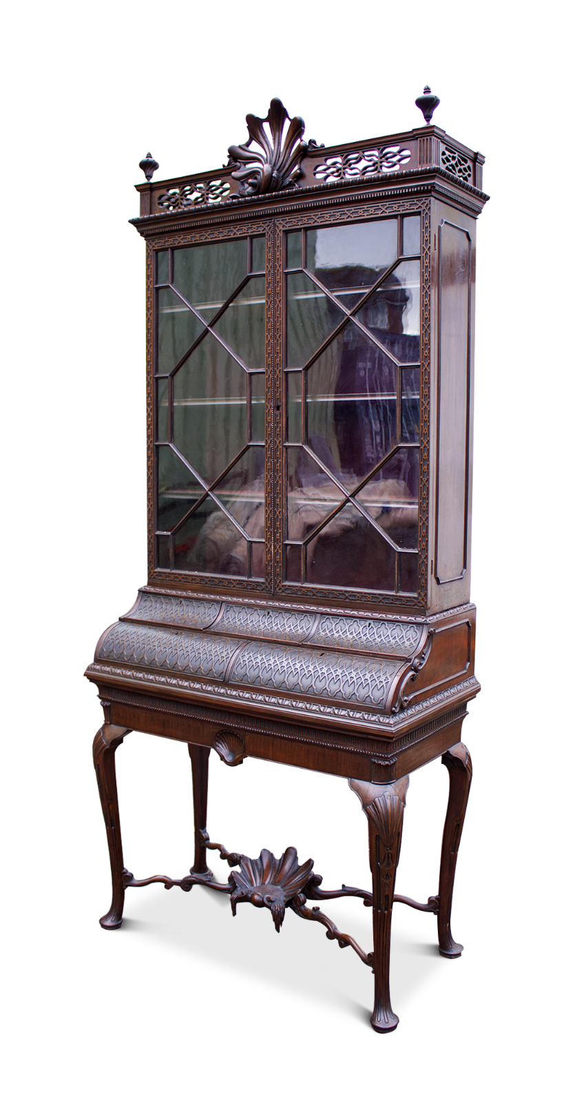 Antique Cabinet Stunning Quality Edwardian Carved Mahogany Cabint On Stand