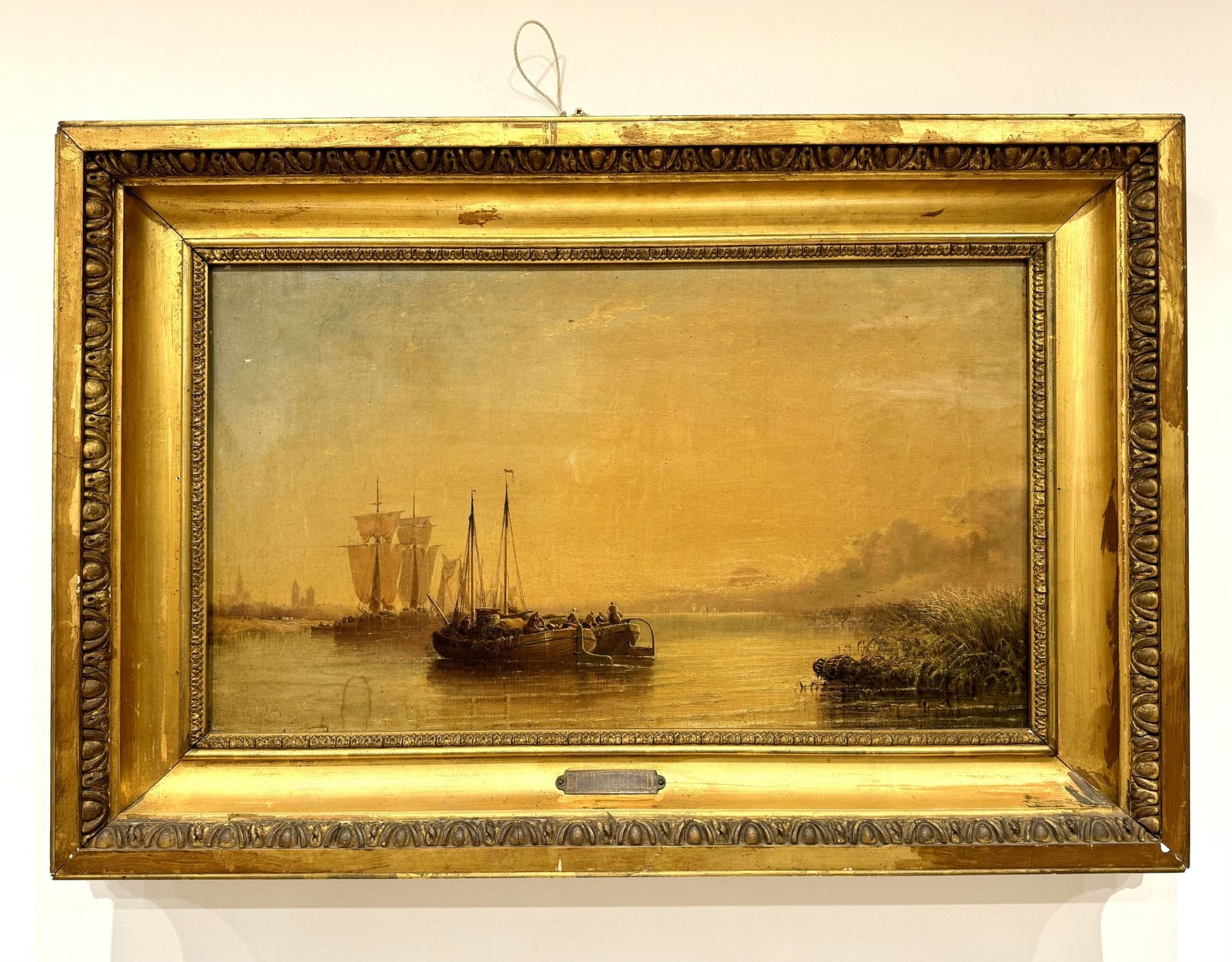 Arthur Joseph Meadows (1843-1907) Oil Painting - Signed In Gilt Frame