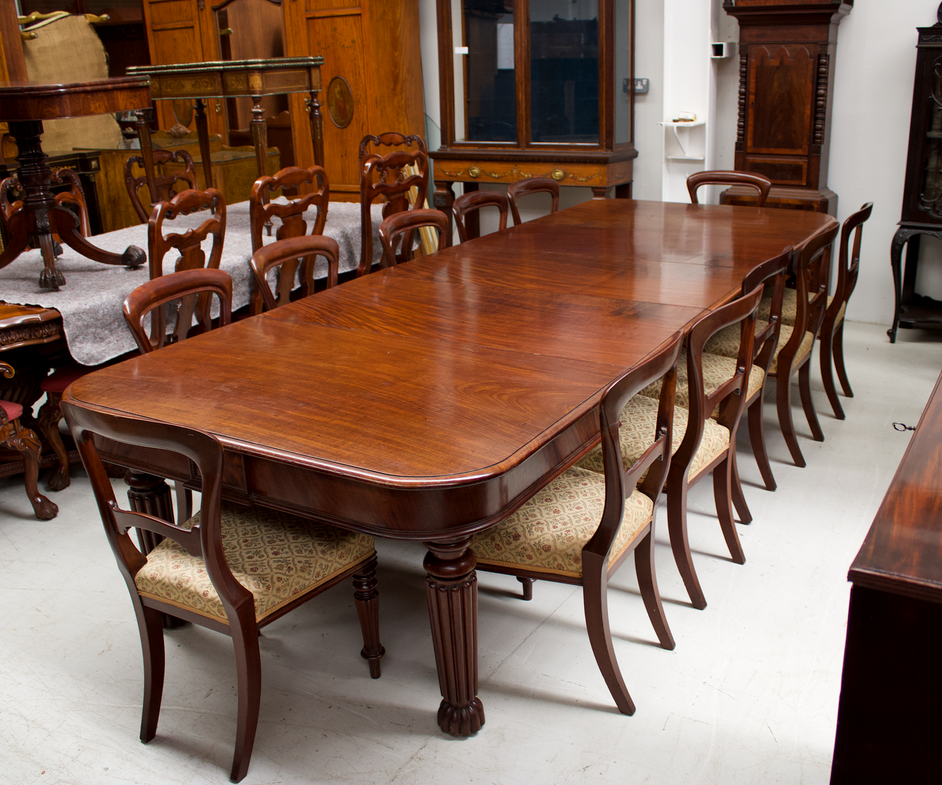 dining table and chairs