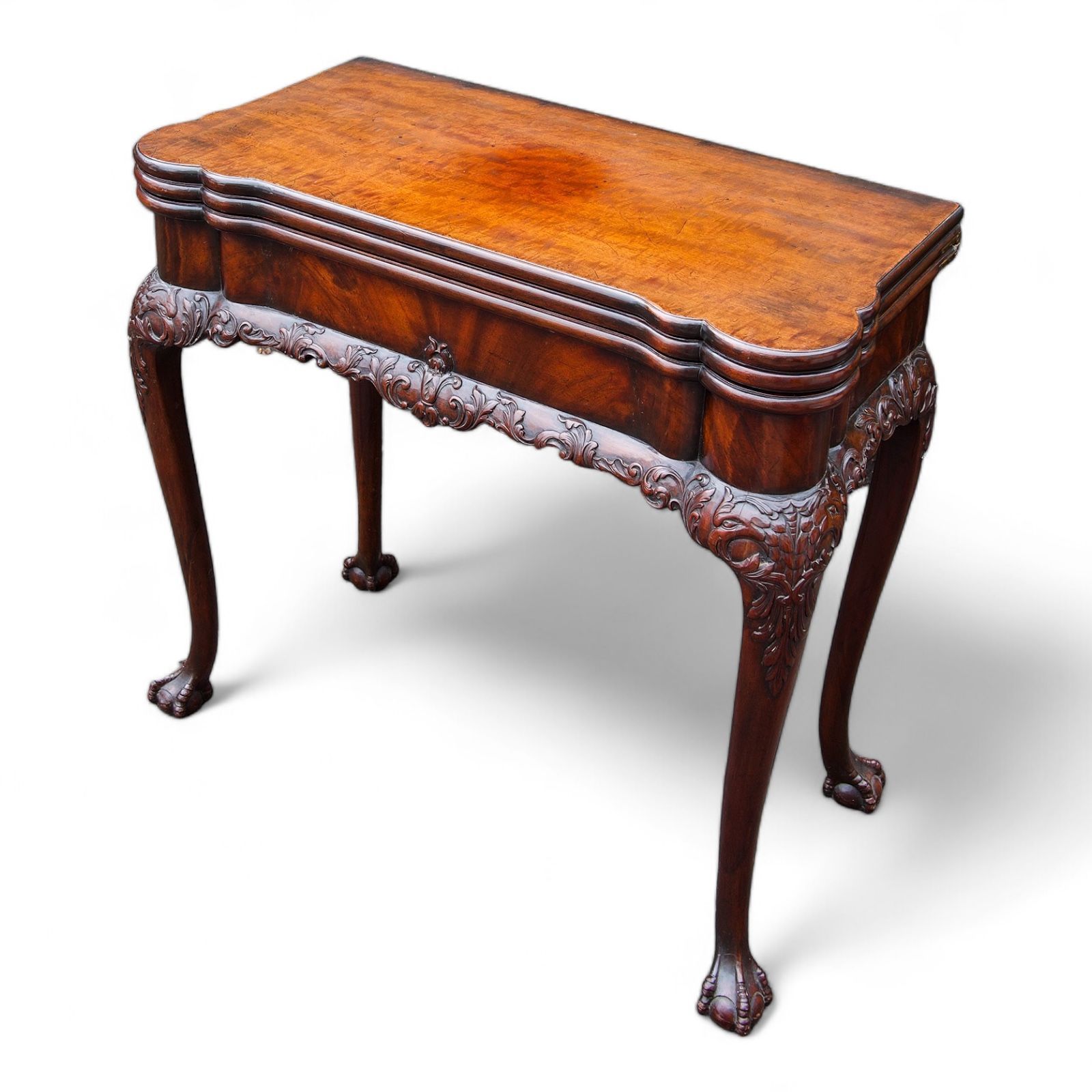 mahogany card table