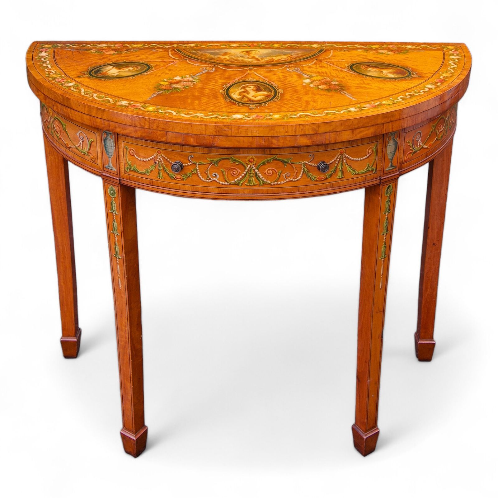 satinwood painted games table