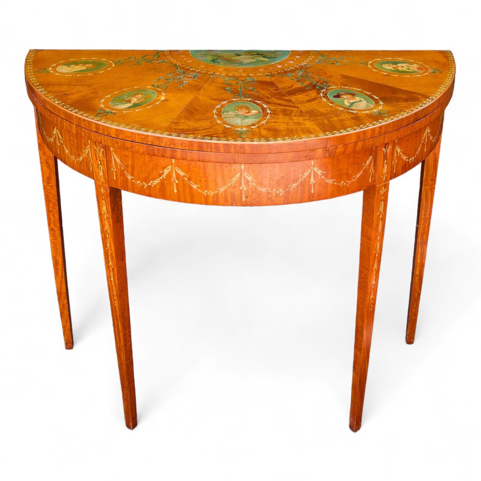 satinwood card table