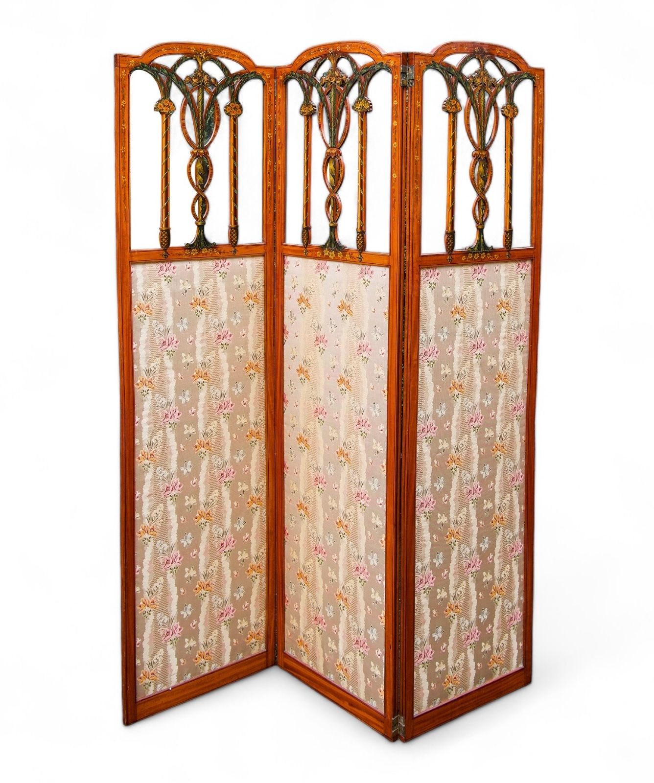 Satinwood Painted Screen