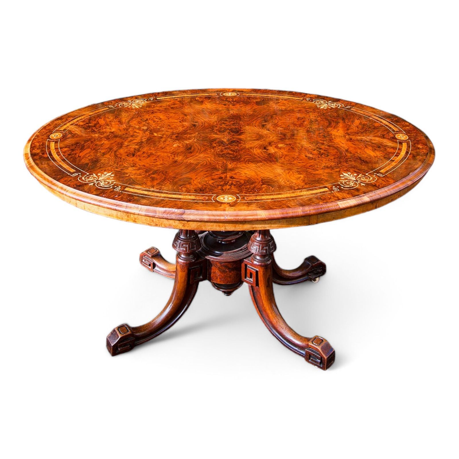 Burr Walnut Loo Table