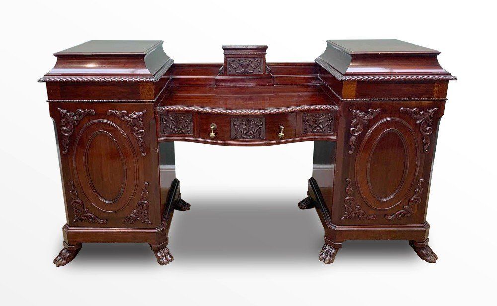 carved mahogany sideboard