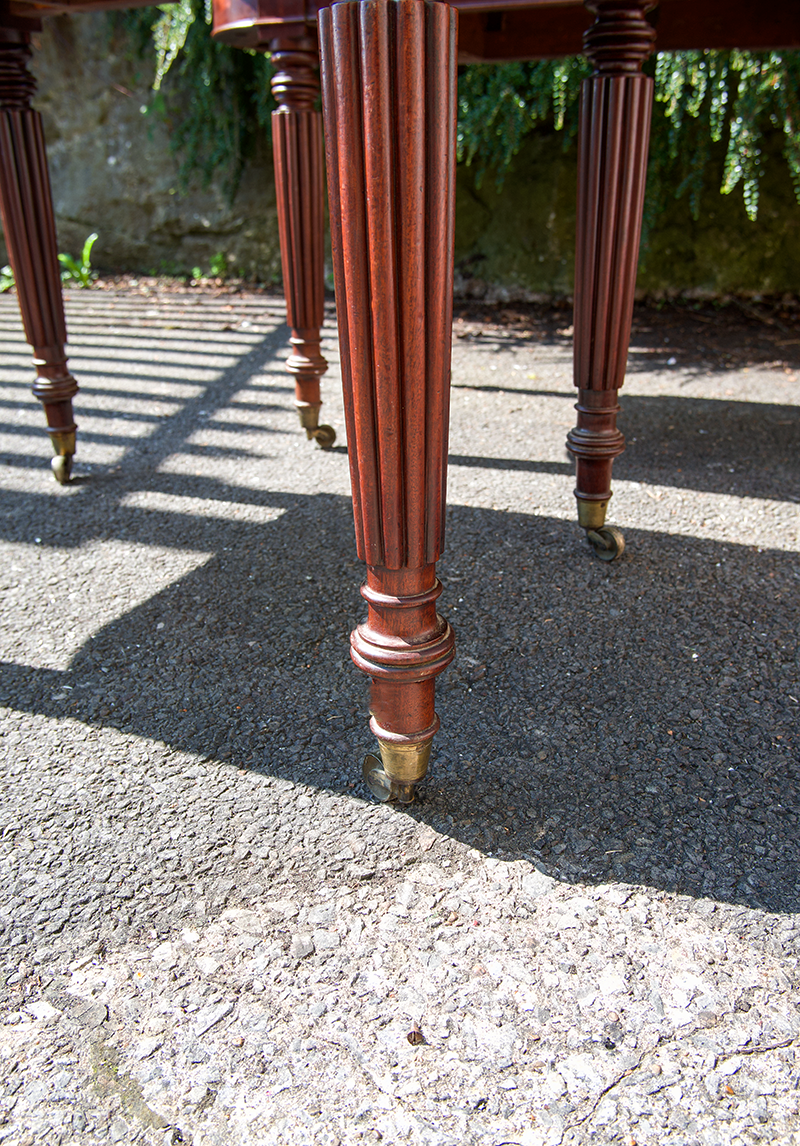 Pair Mahogany Demi Lune Tables