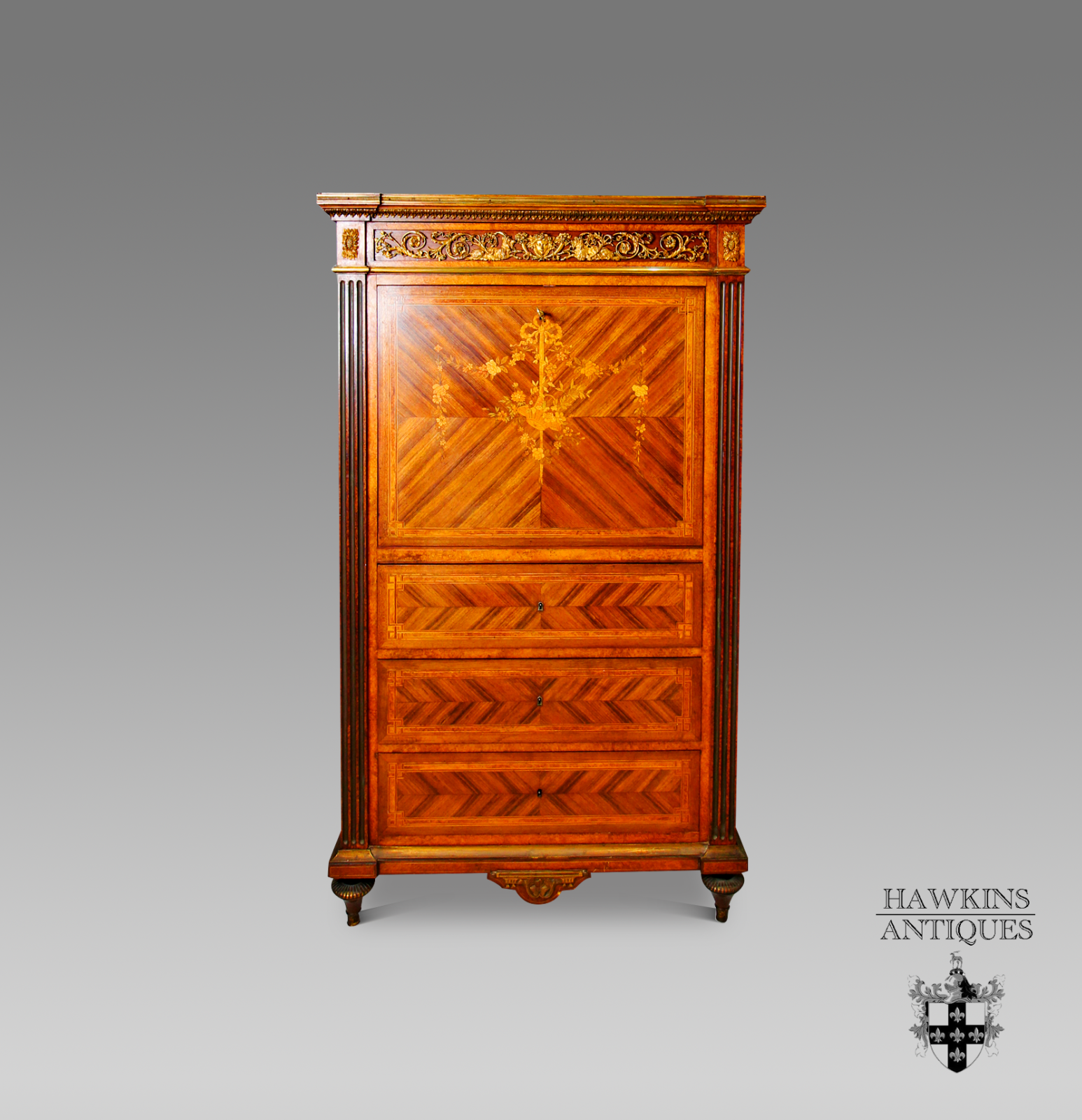 french kingwood secretaire