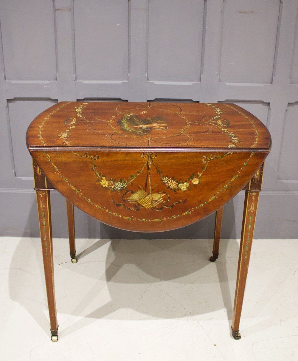 mahogany painted pembroke table