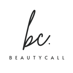 Logo for Beauty Call Charleston: minimalist face outline beside cursive text.