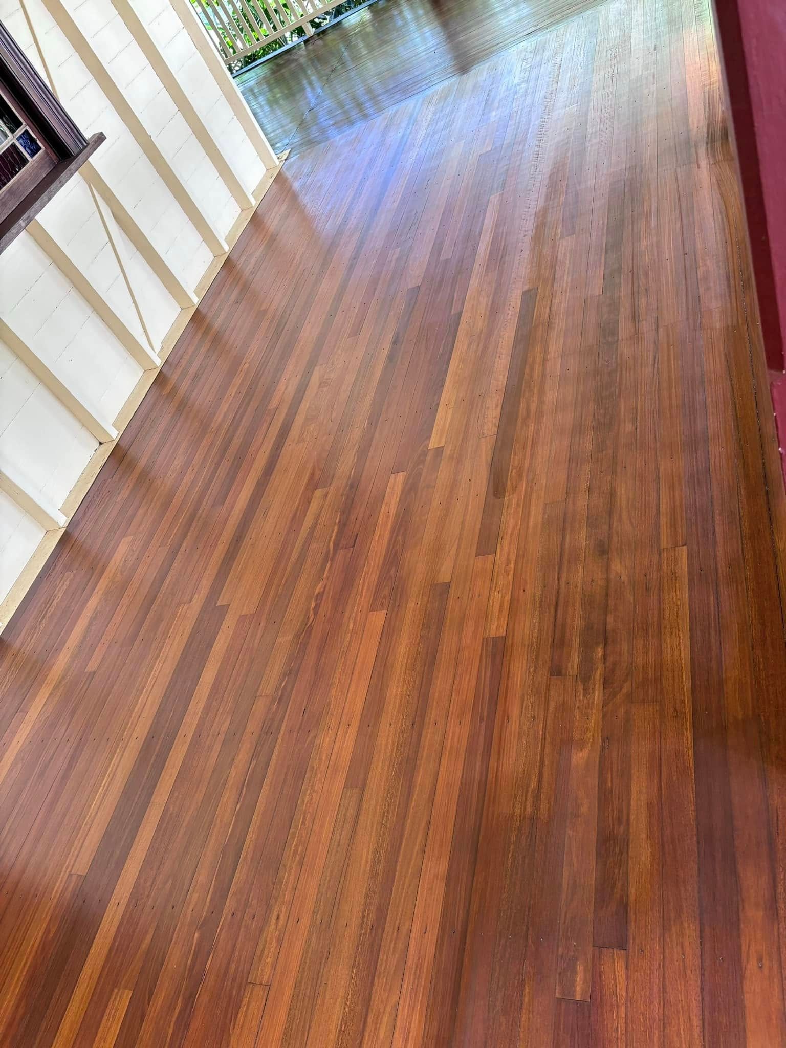Wooden Floor Reflecting Light From Windows — Scott Johnston Floor Sanding in Bentley Park, QLD