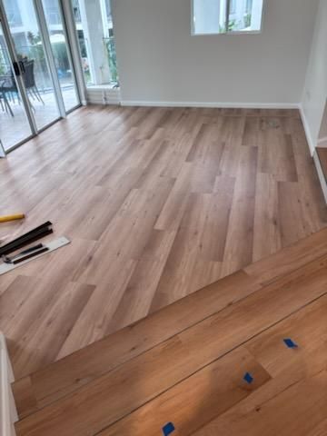 Wooden Flooring Installation in Progress — Scott Johnston Floor Sanding in Bentley Park QLD
