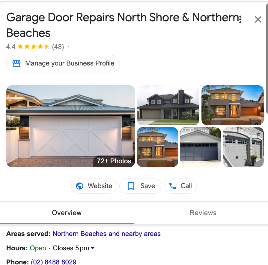 Roller Door Repairs North Shore & Northern Beaches Sydney