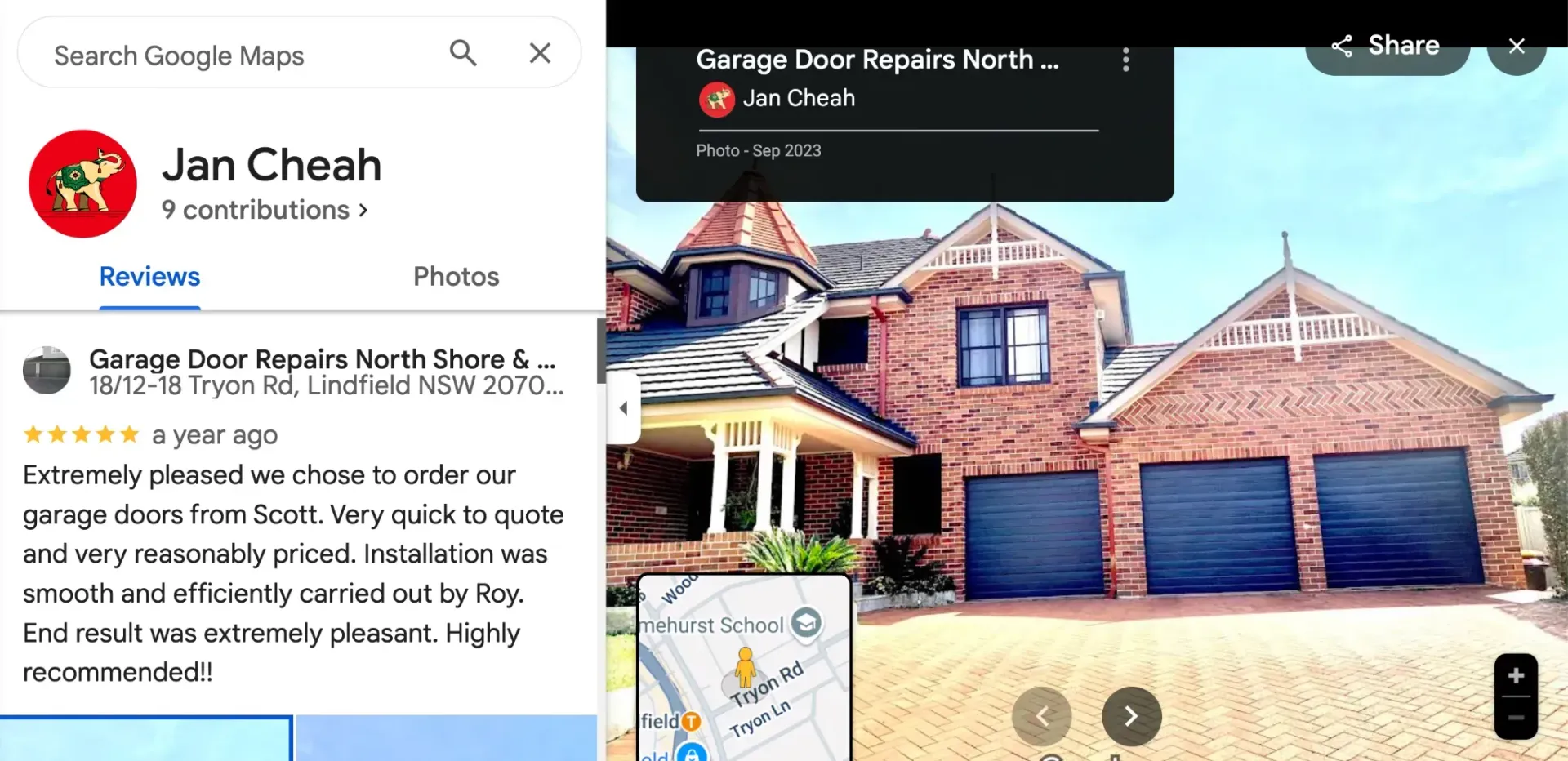 Google 5-star Review from Jan Cheah