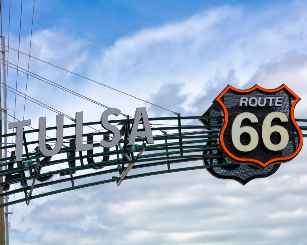 Tulsa Route 6 Sign