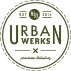 A logo for urban works x precision detailing