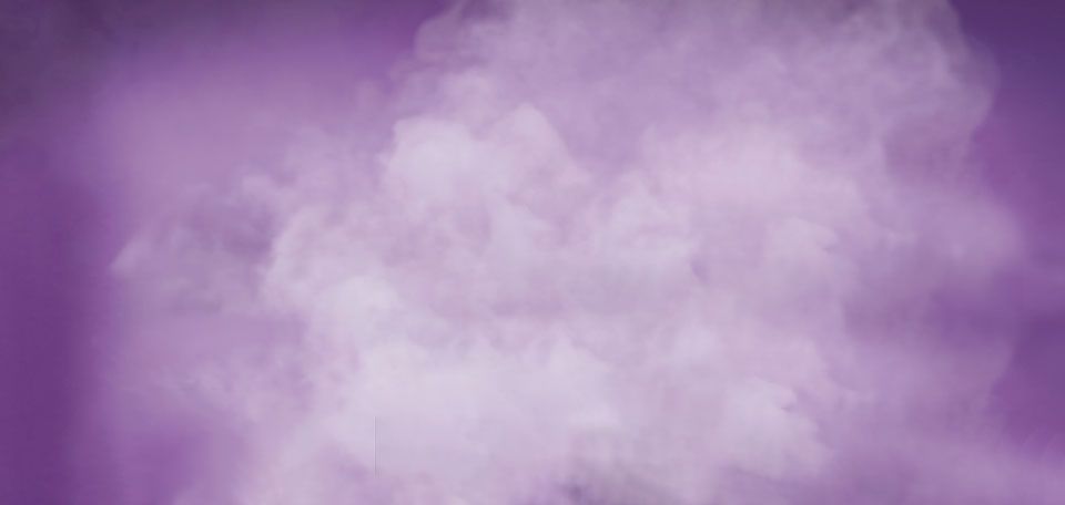 An image featuring a cloud of vape steam, against a purple background, taken from our teen vaping campaign for the City of Jacksonville.