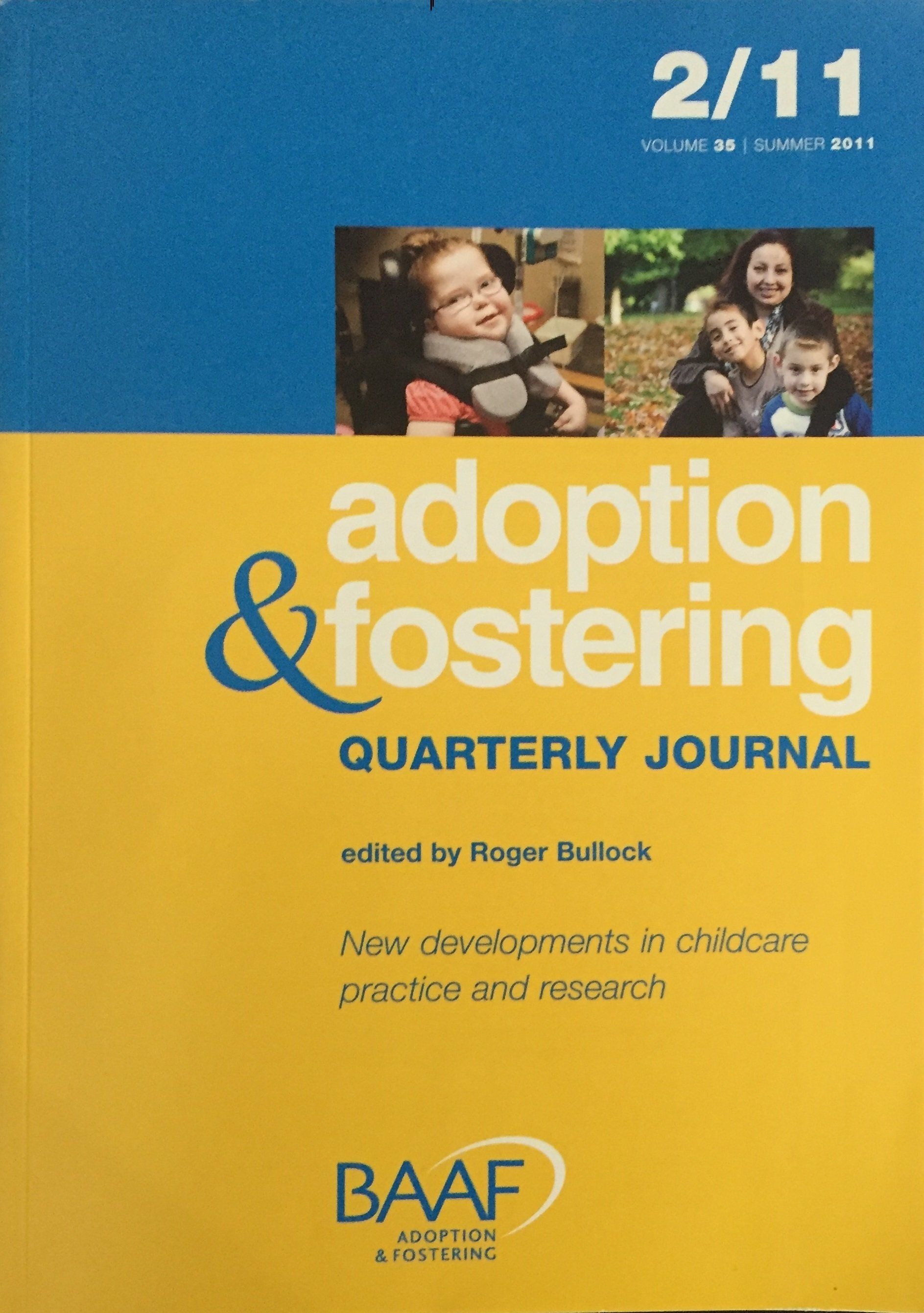 Mother and baby foster placements: experiences and issues, Adoption and Fostering,