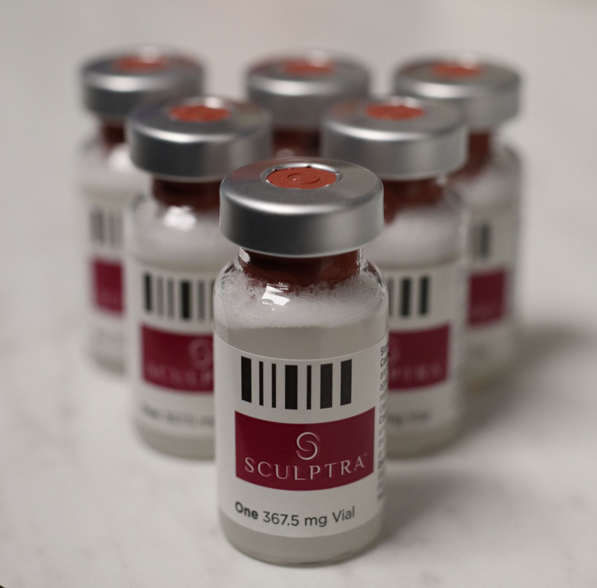 Close-up of Sculptra vials at Windermere Medical Spa & Laser Institute, the leading Sculptra provider in Orlando, FL