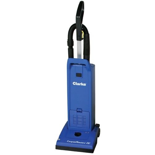 A blue clarke vacuum cleaner on a white background