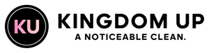 The logo for kingdom up is a noticeable clean.