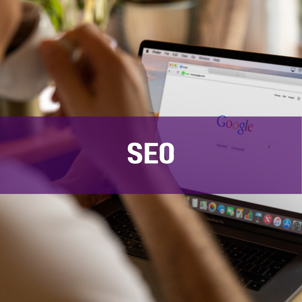 Image of Google page with text saying 
