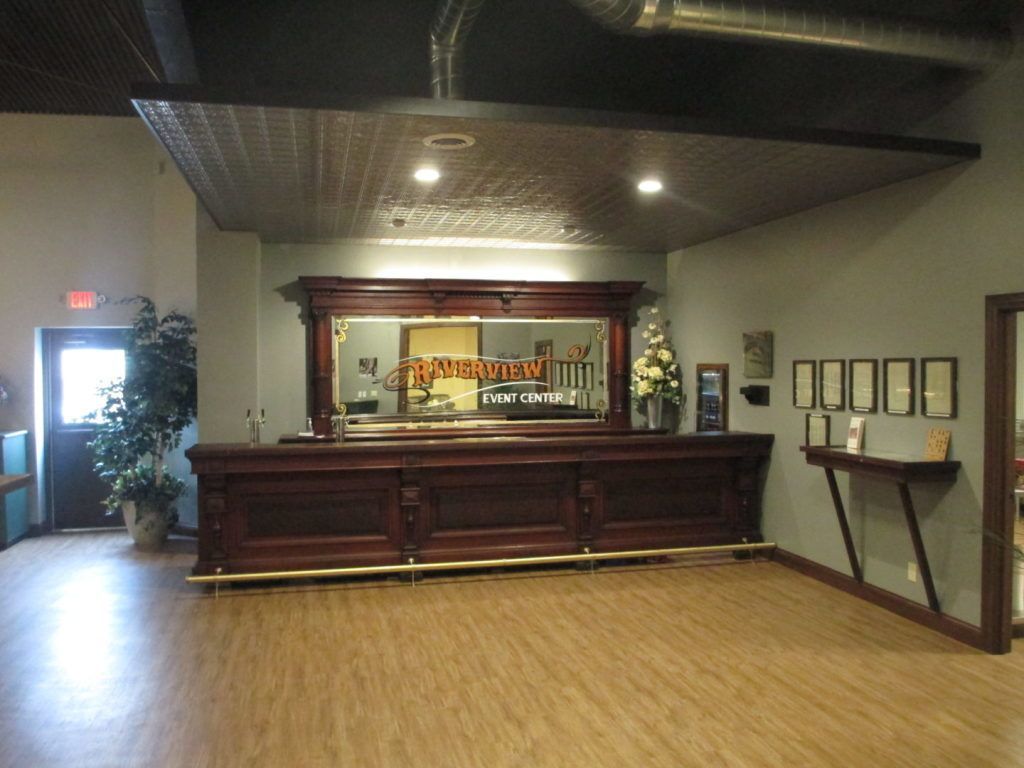 Different views of the event center at Riverview Funeral Home and Event Center in Peru, IN
