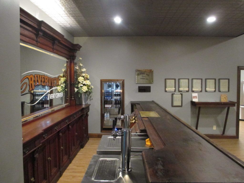 Different views of the event center at Riverview Funeral Home and Event Center in Peru, IN