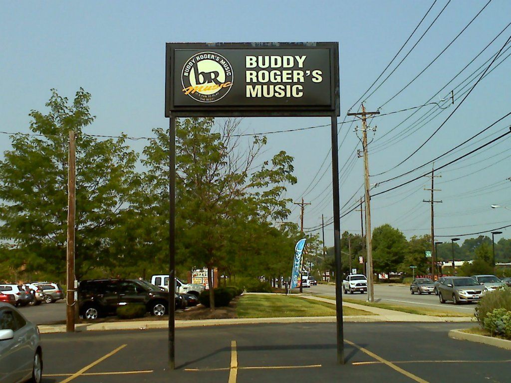 Internally Illuminated Pole Sign