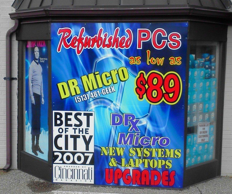 Digitally Printed Window Lettering