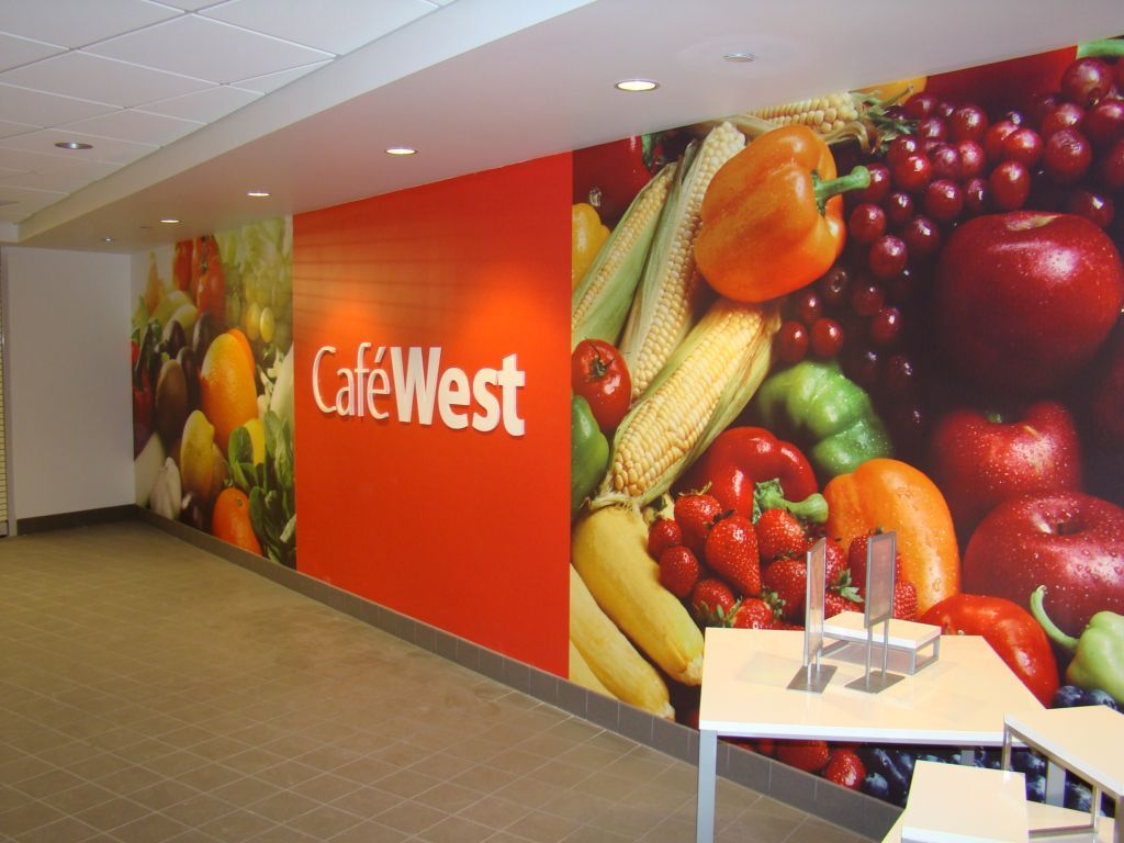 FCO Dimensional Letters With Digitally Printed Wallcovering