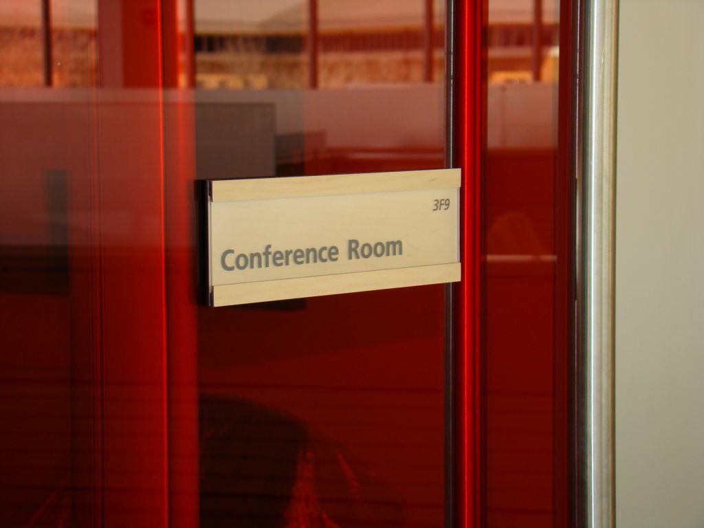 Tape Mounted Laminate and Acrylic Directional With Insert And Back-up Plate