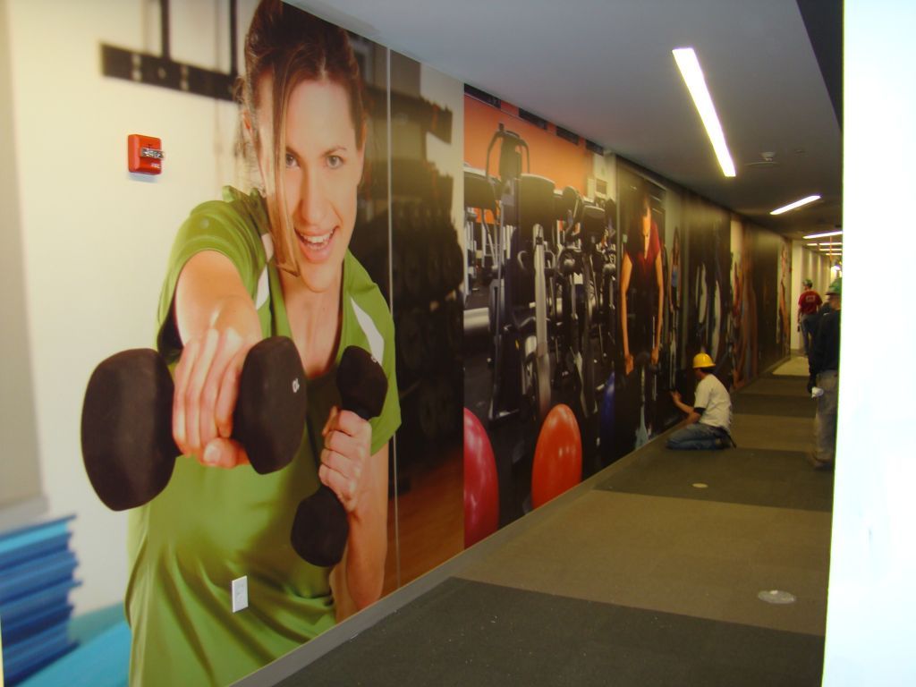 Digitally printed wallcaovering