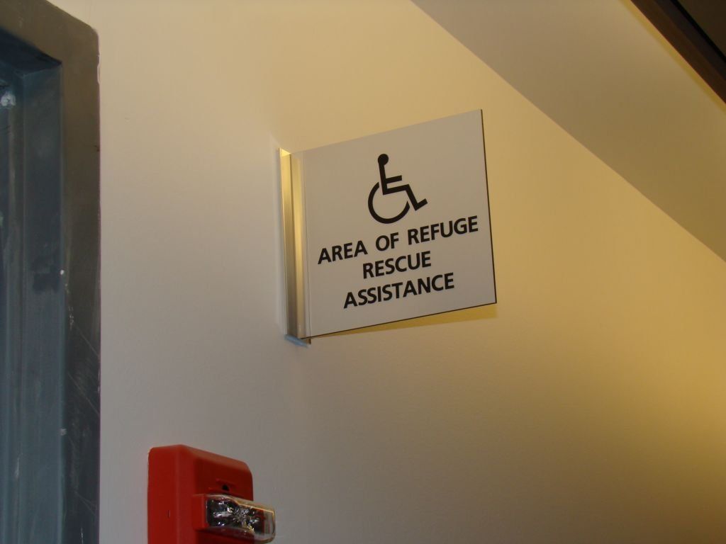 Projected Double Sided Acrylic Wayfinding