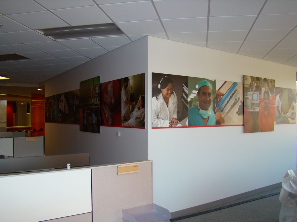 Clear mounted digitally printed PVC