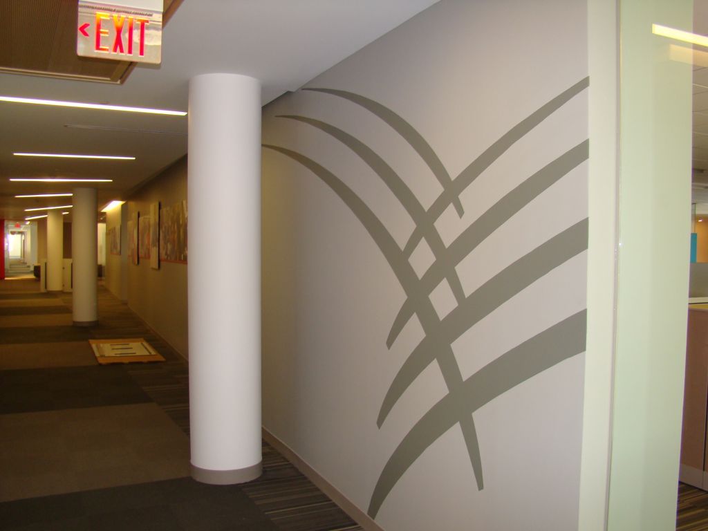 painted wall graphic